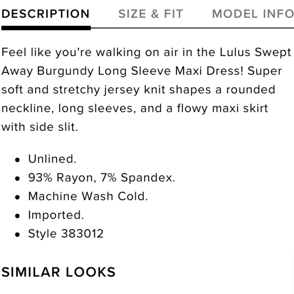 Lulu’s Burgundy Maxi Dress - Picture 2 of 9